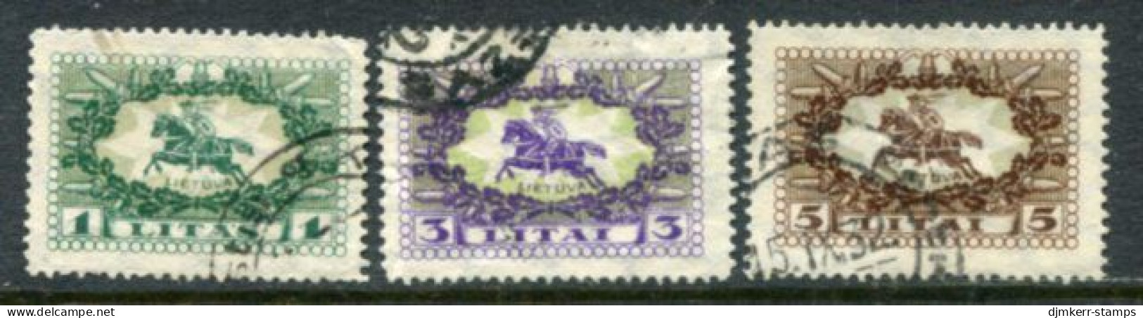LITHUANIA 1927 Vytis  Definitive Used. Michel 278-80 - Lithuania