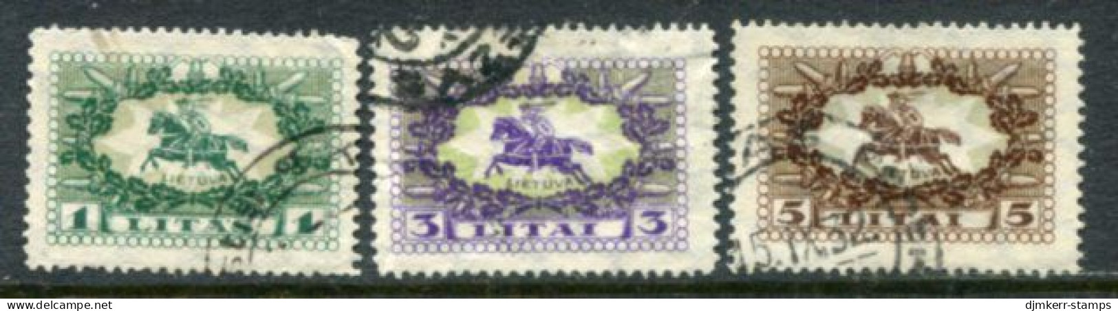 LITHUANIA 1927 Vytis  Definitive Used. Michel 278-80 - Lituania