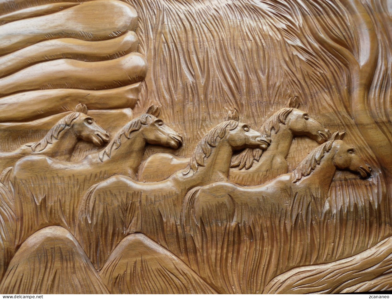 QUADRO A INTARSIO IN LEGNO DEL 1979 - CAVALLI - - Wood