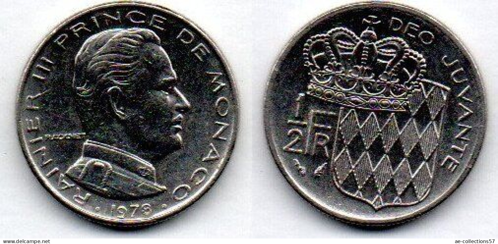 MA 22232 /  Monaco 1/2 Franc 1978 SUP - 1960-2001 Nouveaux Francs