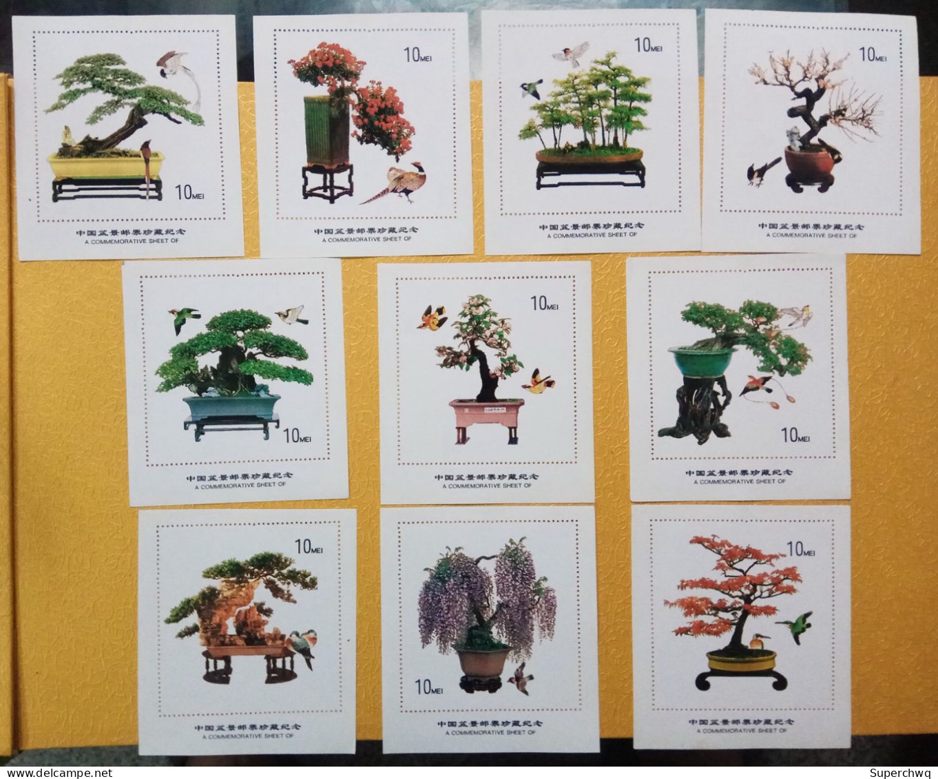 China Commemorative Sheet Of Collection Of Chinese Bonsai Stamps,no Face Value,10v - Lots & Serien