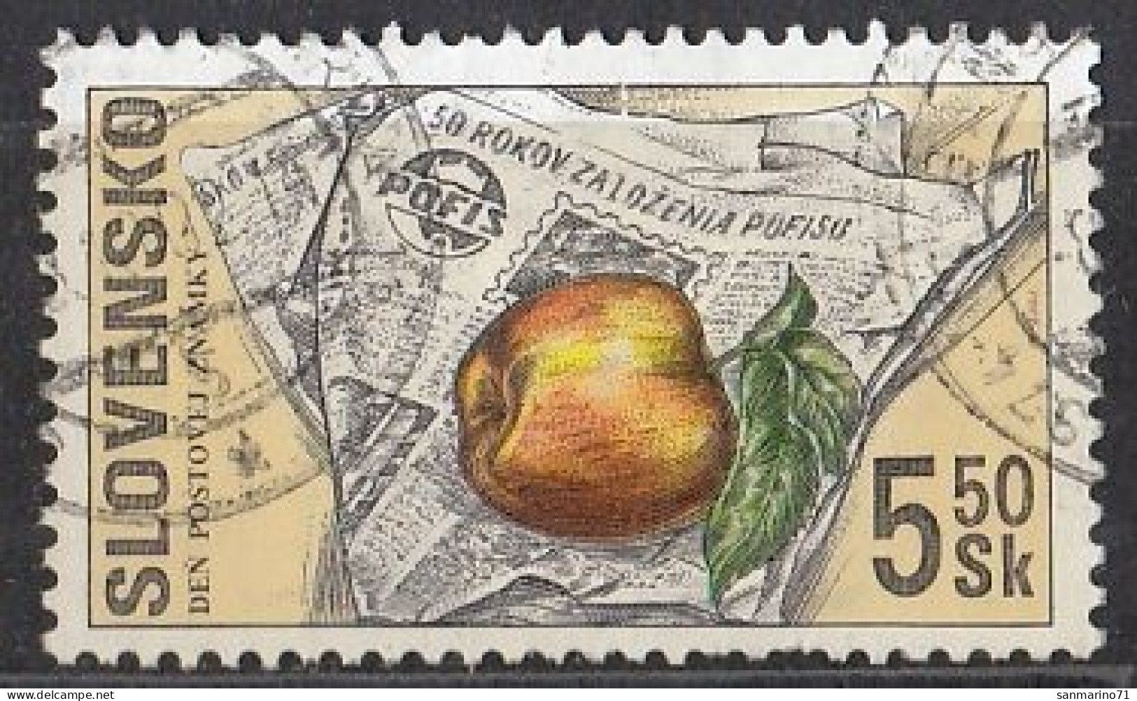 SLOVAKIA 383,used,falc Hinged - Used Stamps