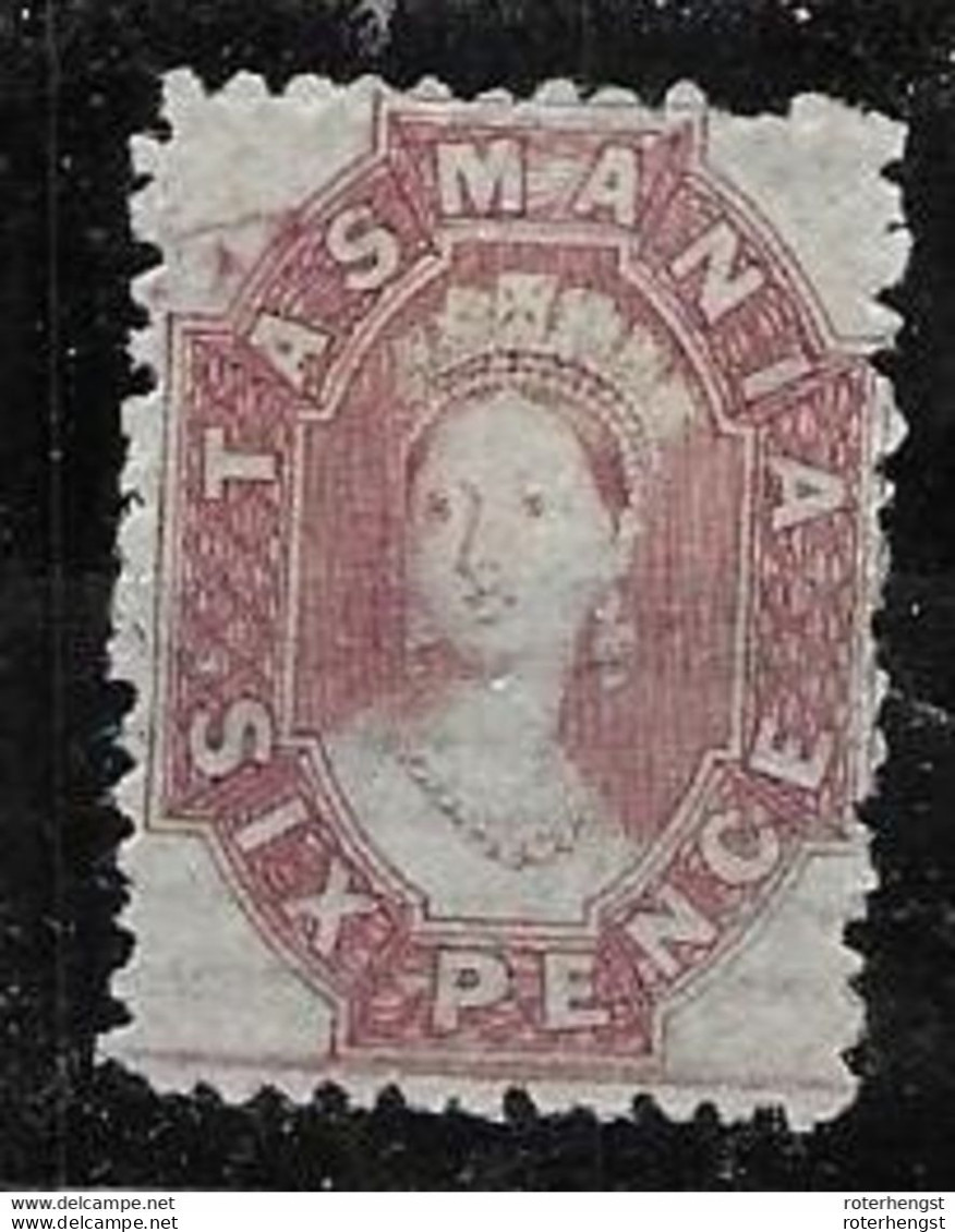 1864- Tasmania Mh * Good Watermark With 5 Stripes At Bottom - Mint Stamps