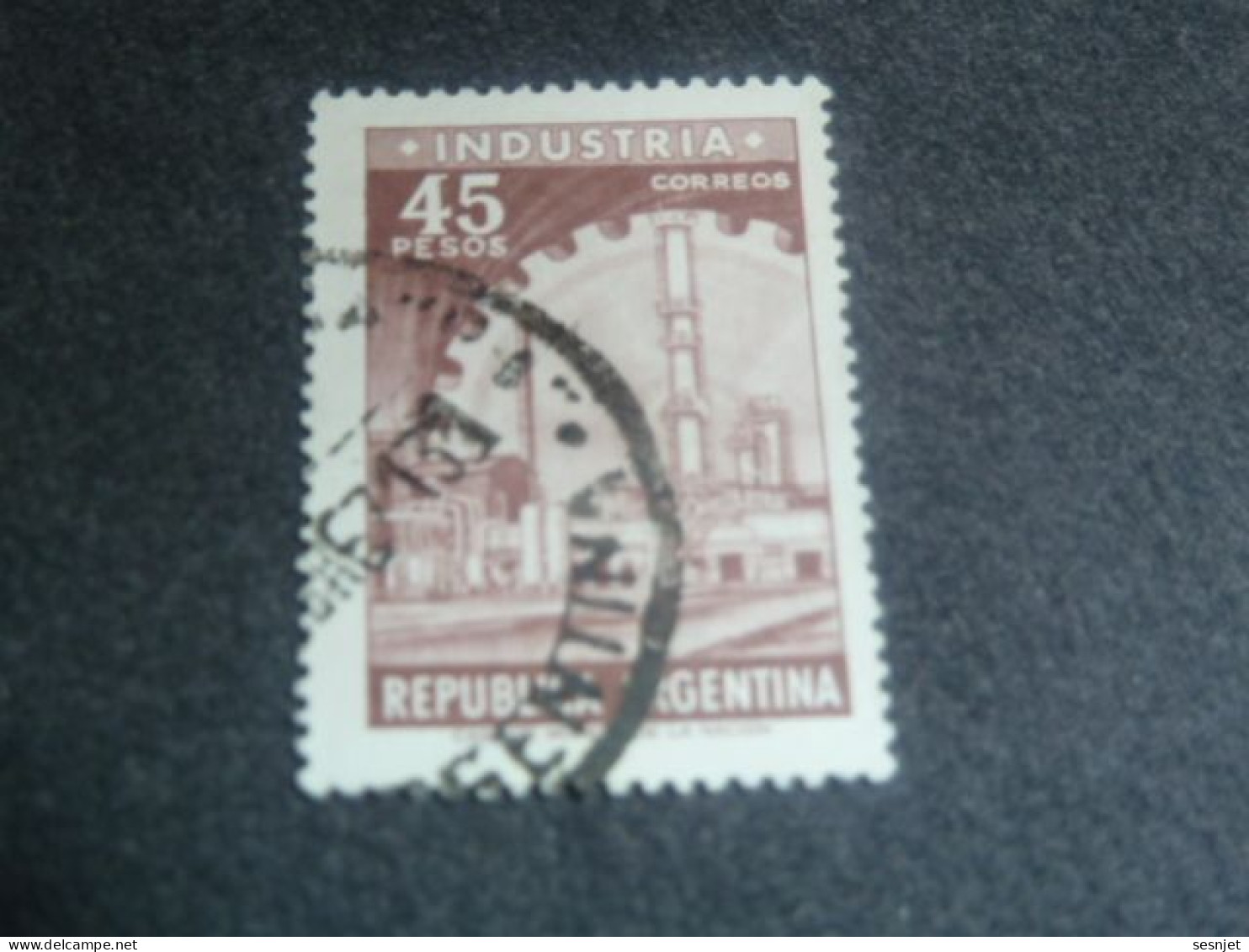 Republica Argentina - Industria - 45 Pesos - Yt 734 - Brun-lilas - Oblitéré - Année 1966 - - Used Stamps