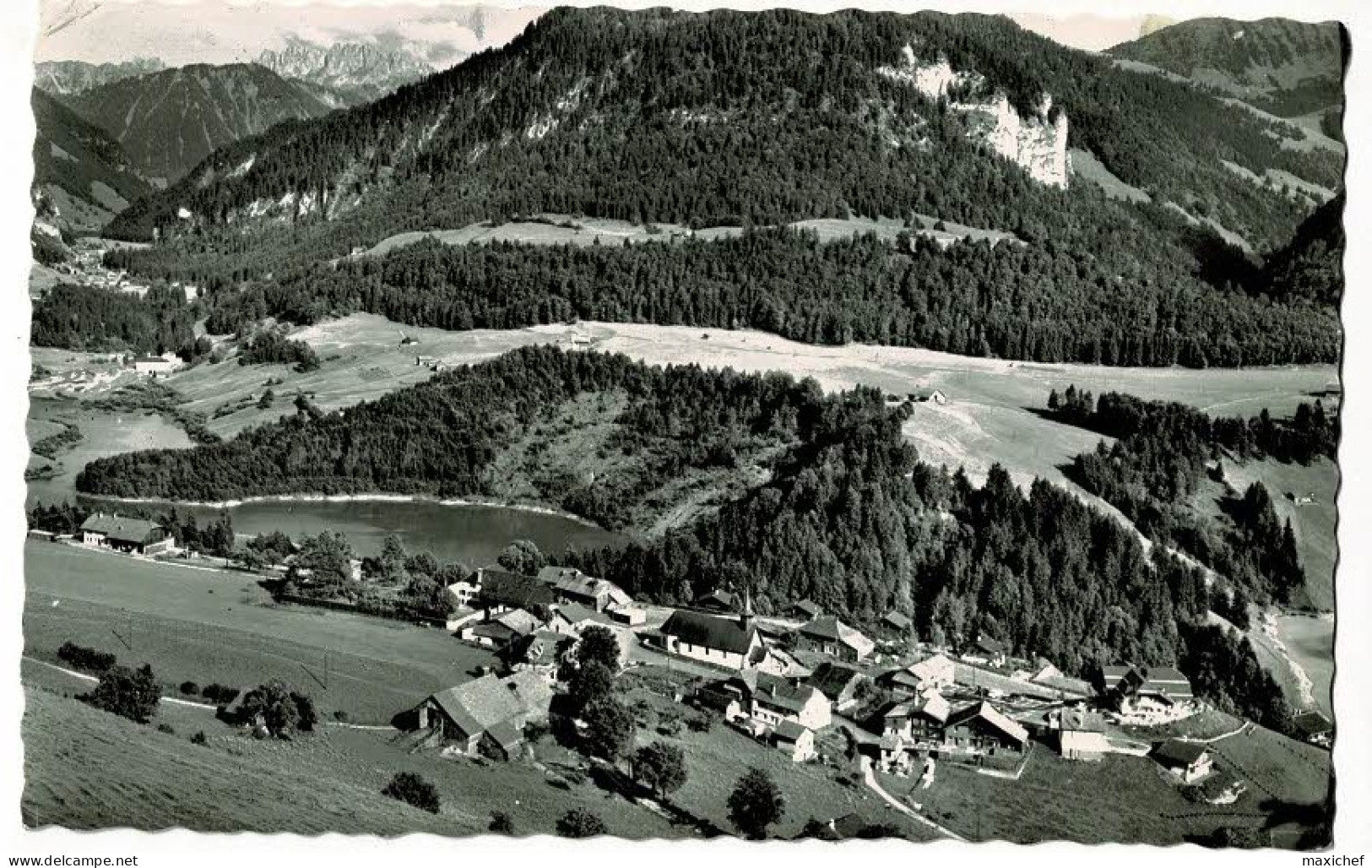 Crésuz (Gruyère) Lac De Montsalvens Et Les Gastlosen - Circulé 1964 - Crésuz