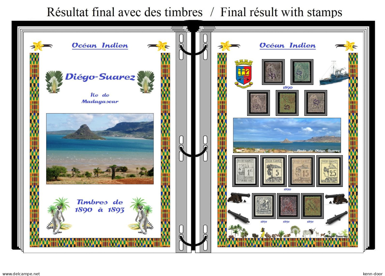 Albums De Timbres à Imprimer   DIEGO SUAREZ    NOSSI BE - Otros & Sin Clasificación