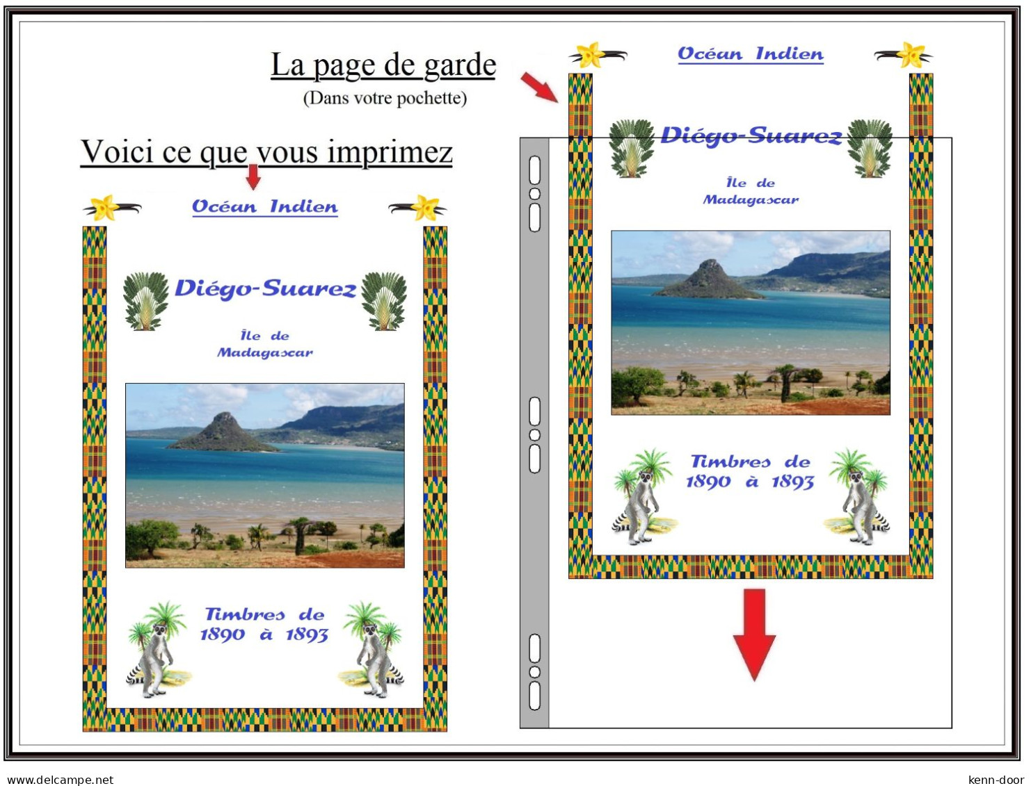 Albums De Timbres à Imprimer   DIEGO SUAREZ    NOSSI BE - Otros & Sin Clasificación