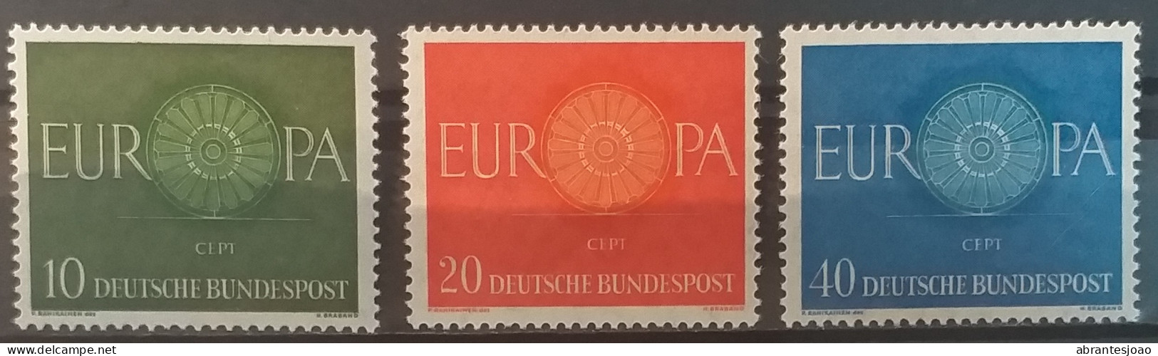 1960 - Germany - MNH - Stylized Wheel - 3 Stamps - Ungebraucht