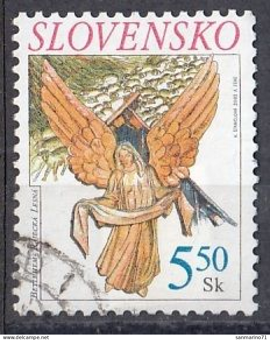 SLOVAKIA 436,used,falc Hinged,Christmas 2002 - Used Stamps