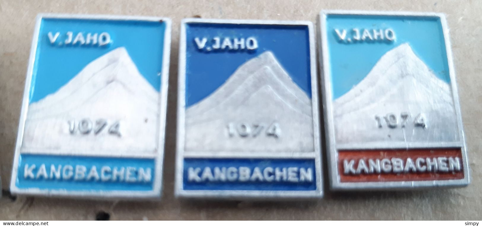 Yugoslav Mountaineering Expedition V. JAHO KANGBACHEN 1974  Alpinism,  Slovenia Ex Yugoslavia Pins - Alpinism, Mountaineering