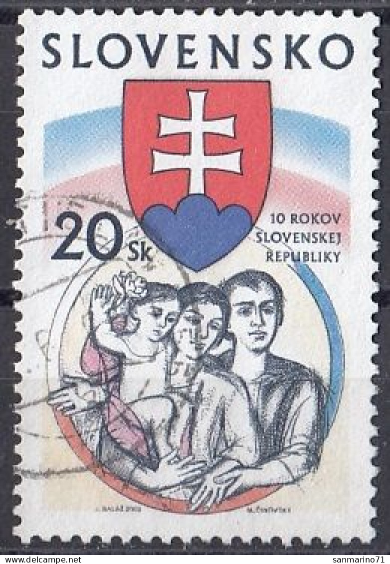 SLOVAKIA 444,used,falc Hinged - Used Stamps