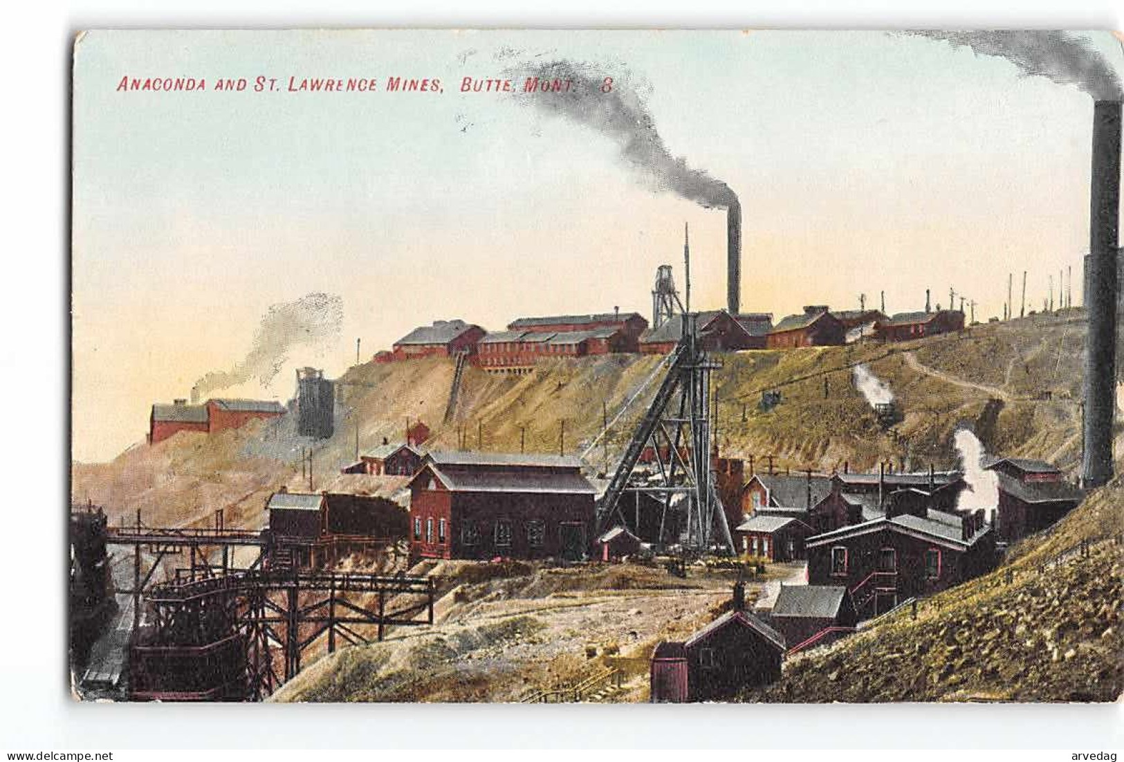 16841  ANACONDA AND ST. LAWRENCE MINES BUTTE - Anaconda