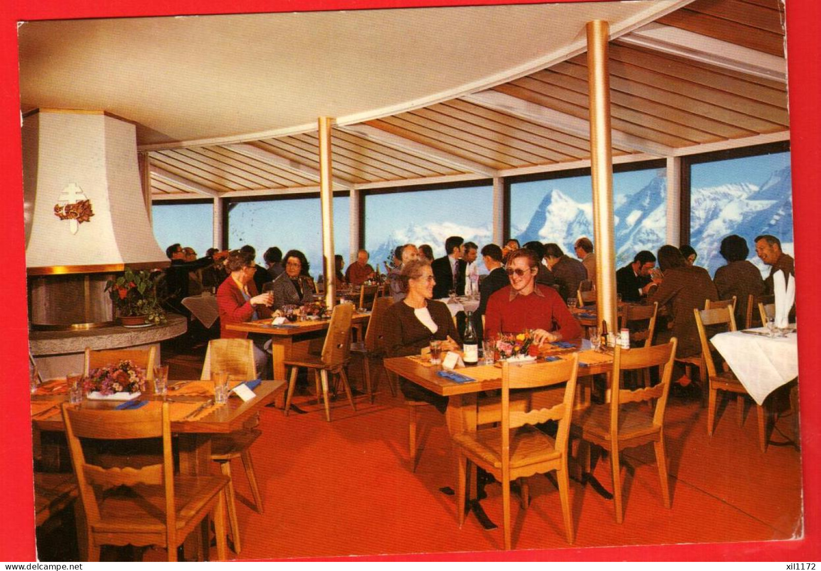 KAT-37  Mürren Höchstgelegenes Drehrestaurant Der Welt PIZ GLORIA SCHILTHORN Gel. 1975  Brügger - Brügg