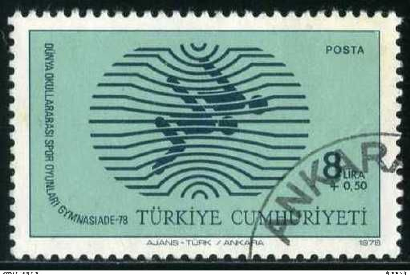 Türkiye 1978 Mi 2453-2456 Gymnasiade, World School Games, Swimming - Oblitérés