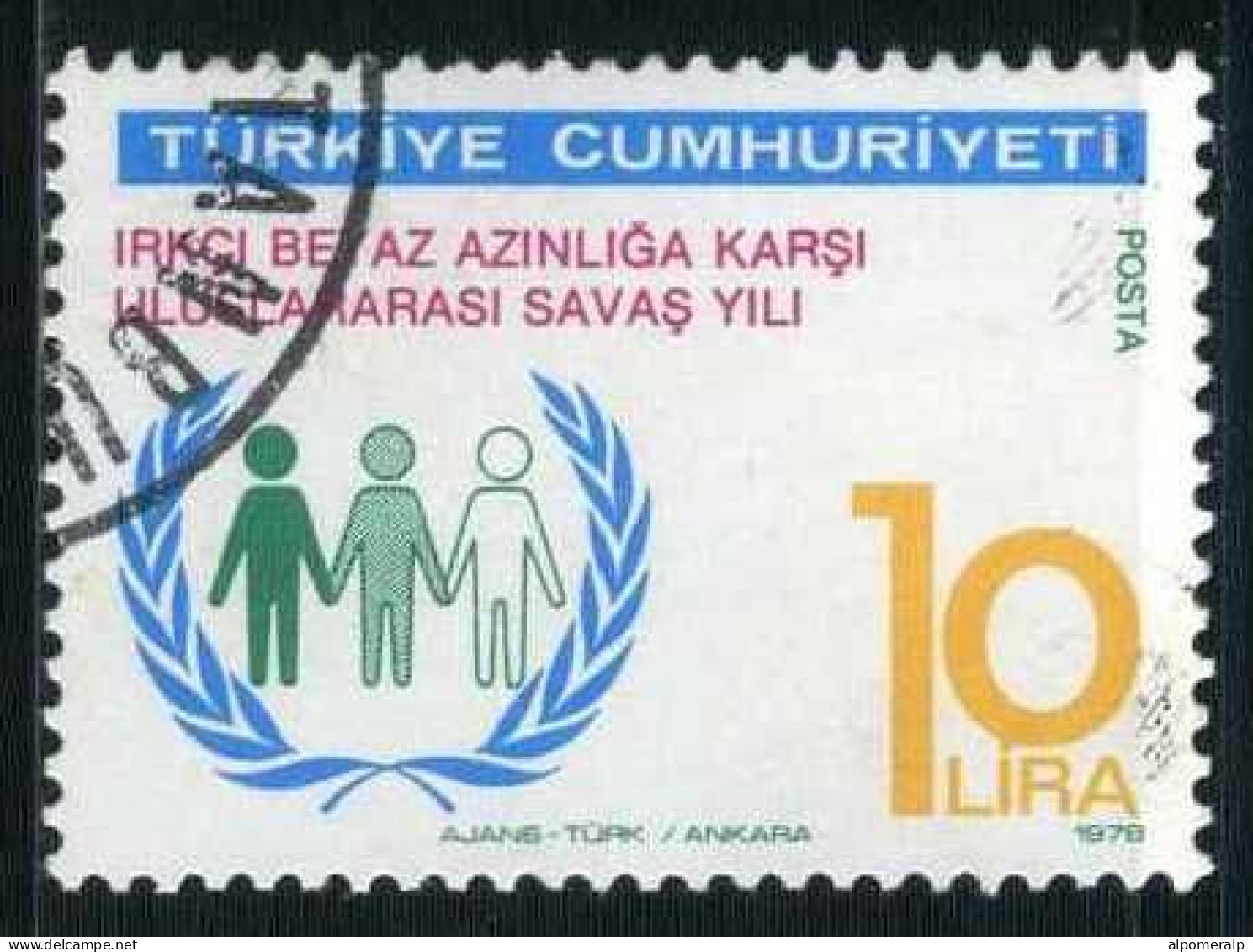 Türkiye 1978 Mi 2460 International Anti-Apartheid Year, Fight Against Racism - Used Stamps