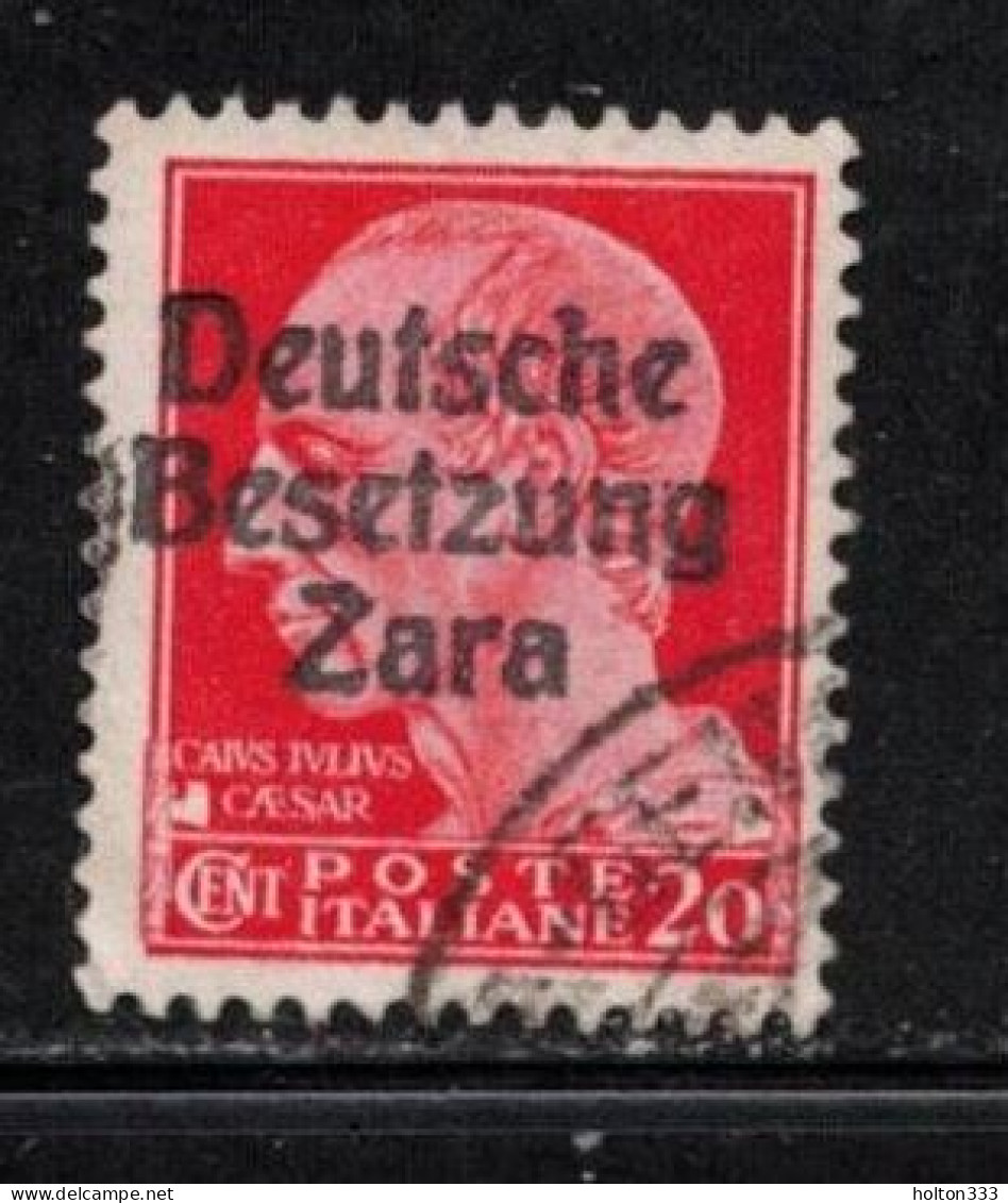 ZARA Michel # 4 Used - Italian Stamp With German Overprint - Occup. Tedesca: Zara