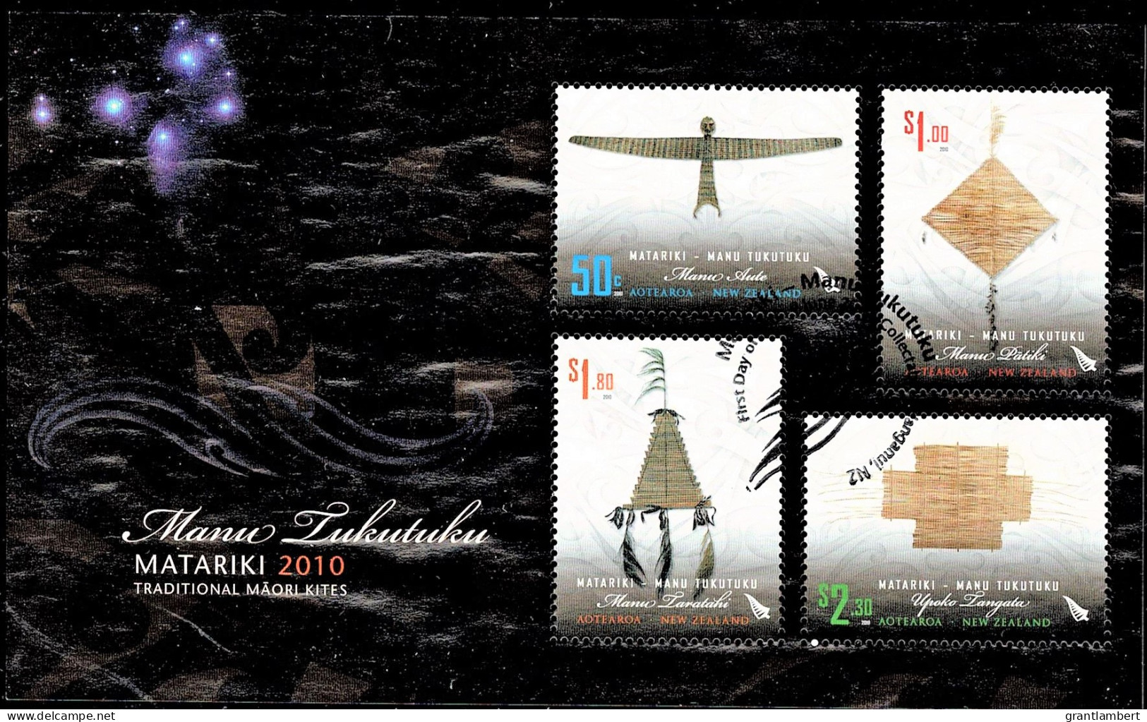 New Zealand 2010 MATARIKI - Maori Kites Minisheet Used - Used Stamps