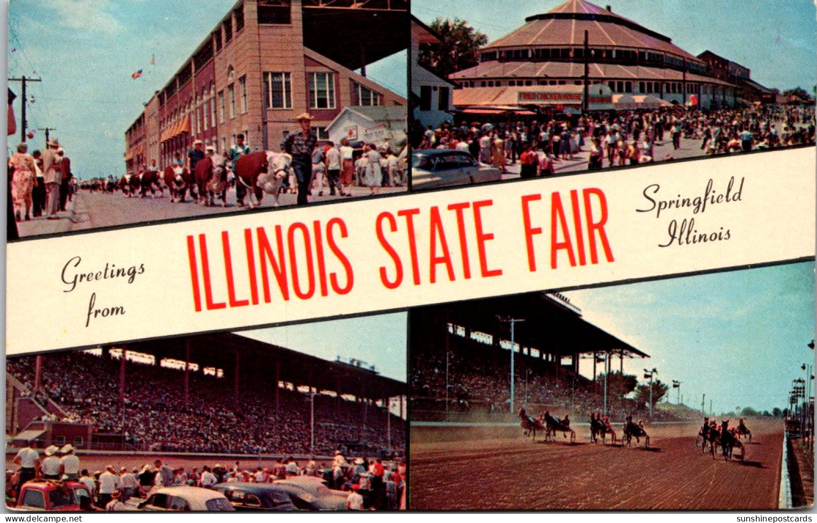 Illinois Springfield Greetings From The Illinois State Fair Split View - Springfield – Illinois