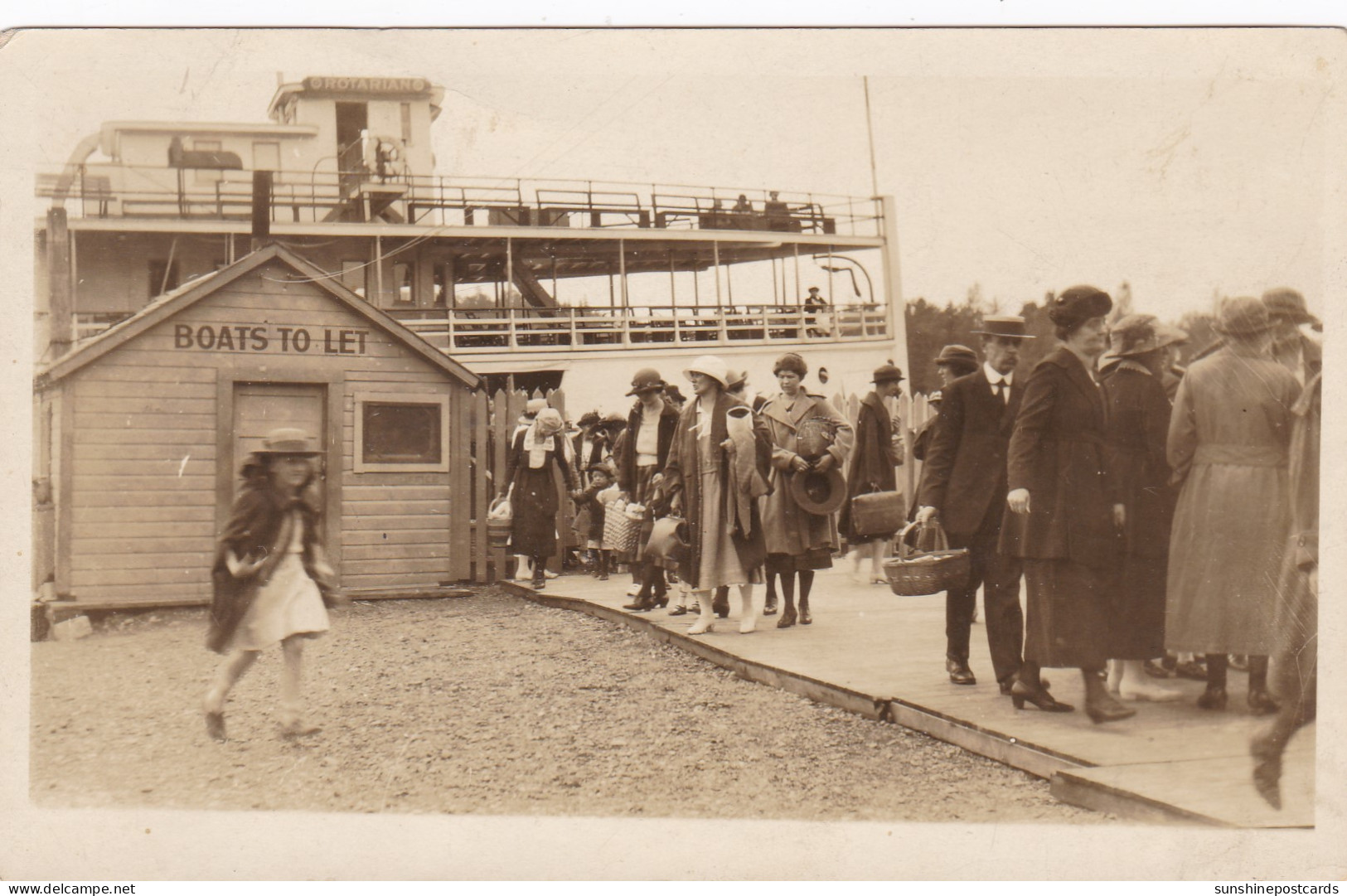 Washington Tacoma S S Rotarian Passengers Real Photo - Tacoma