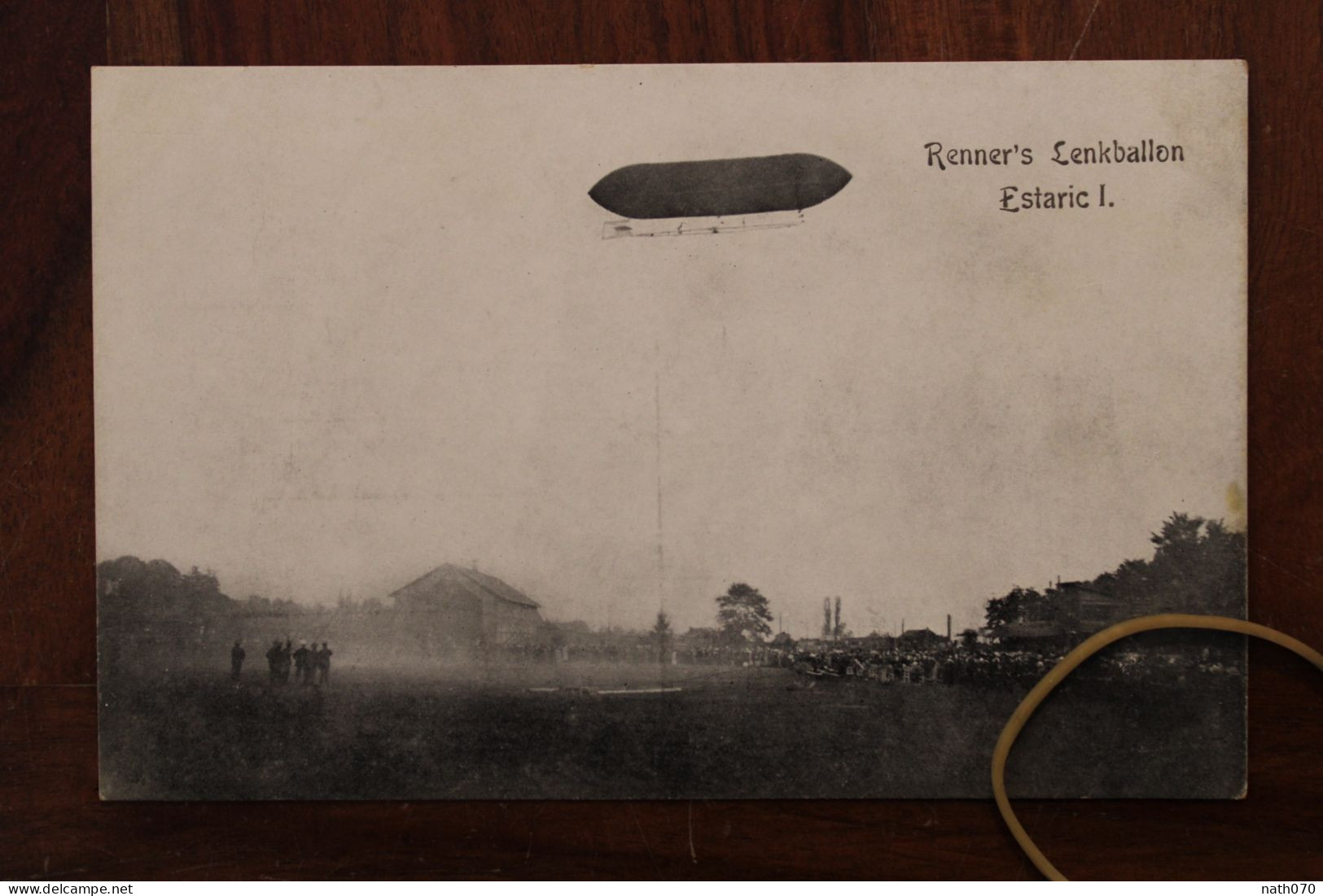 Cpa Ak 1910's Renner`s Lenkballon Estaric I ZEPPELIN Luftschiff Cover Air Mail Luftpost Osterreich Renner - Luchtschepen