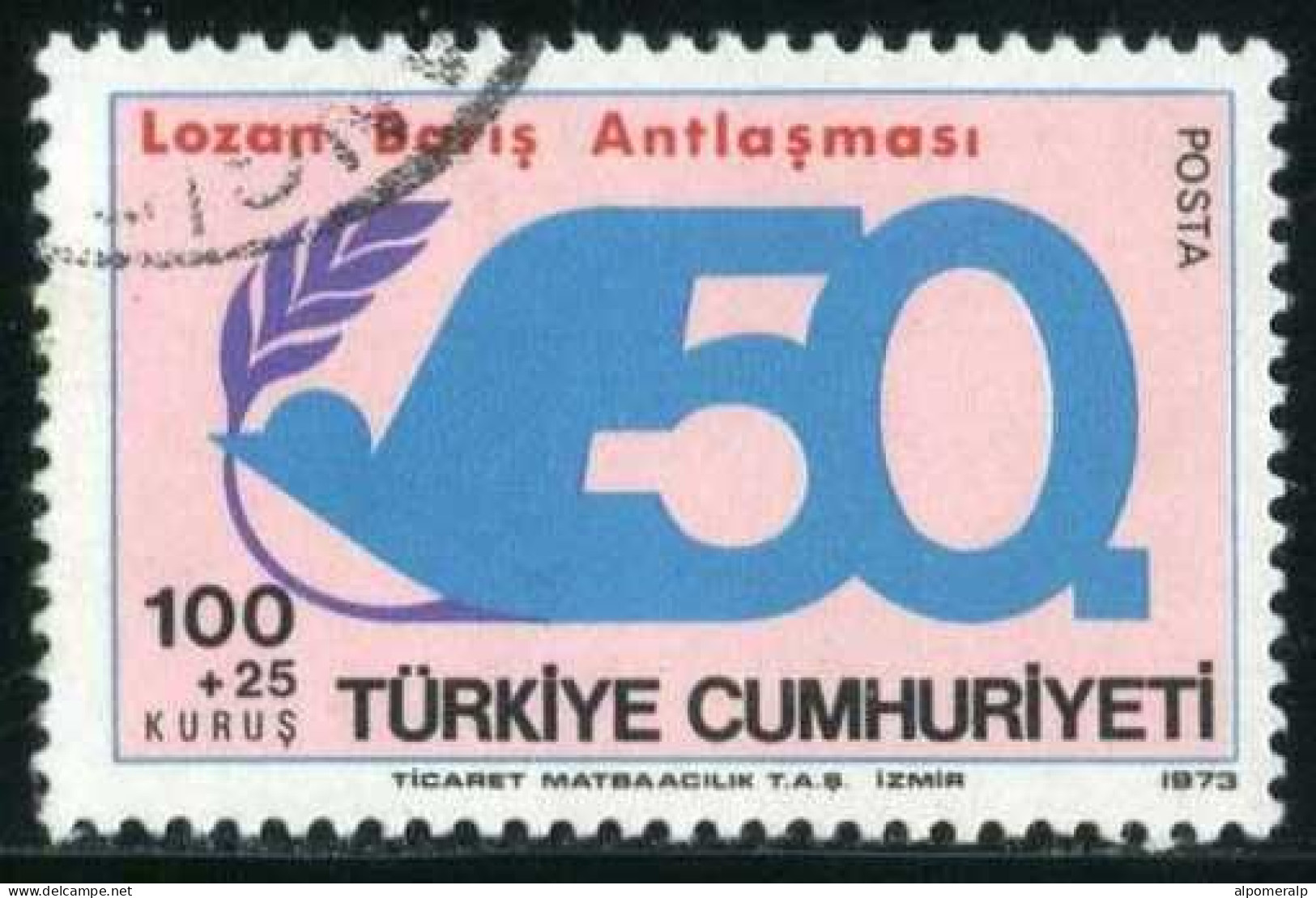 Türkiye 1973 Mi 2289 Lausanne Peace Treaty - Used Stamps