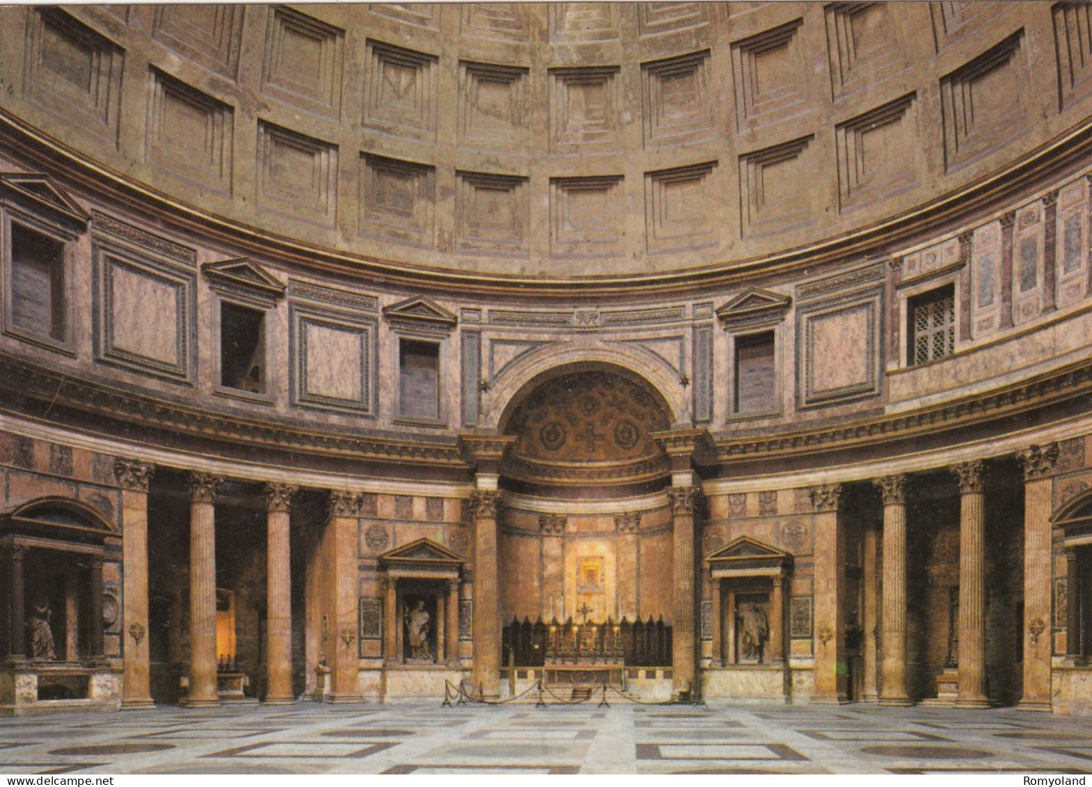 CARTOLINA  ROMA,LAZIO-PANTHEON (INTERNO)-ROMA CAPITALE,MEMORIA,CULTURA,RELIGIONE,IMPERO,BELLA ITALIA,NON VIAGGIATA - Panteón