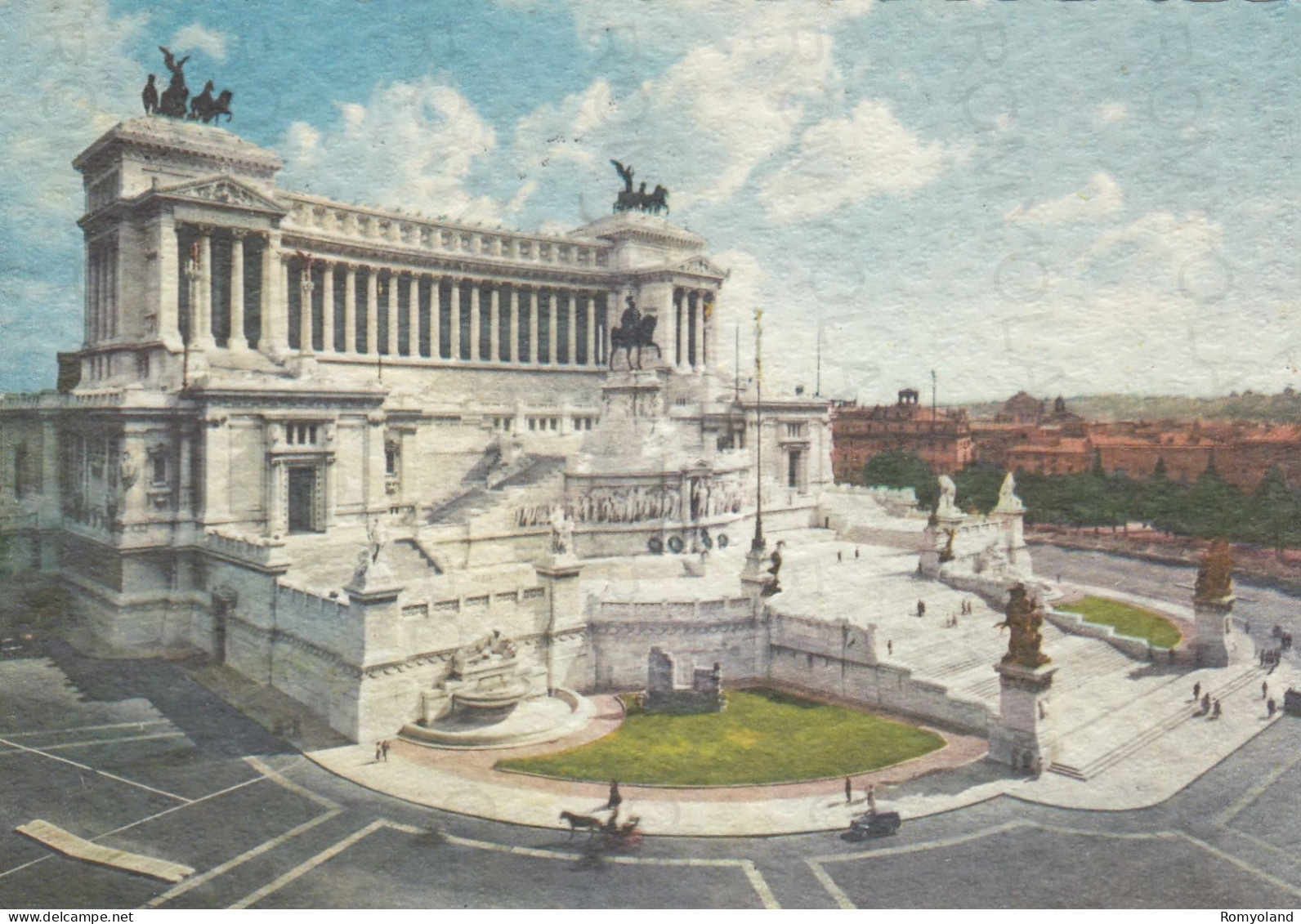 CARTOLINA  ROMA,LAZIO-ALTARE DELLA PATRIA-STORIA,MEMORIA,CULTURA,RELIGIONE,IMPERO ROMANO,BELLA ITALIA,VIAGGIATA 1957 - Altare Della Patria