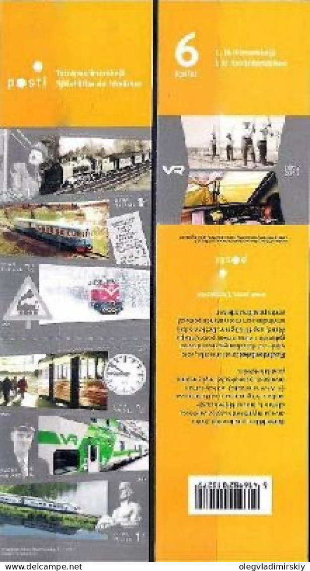 Finland 2012 Finnish Railways VR 150 Ann Set Of 6 Stamps In Booklet Mint - Neufs