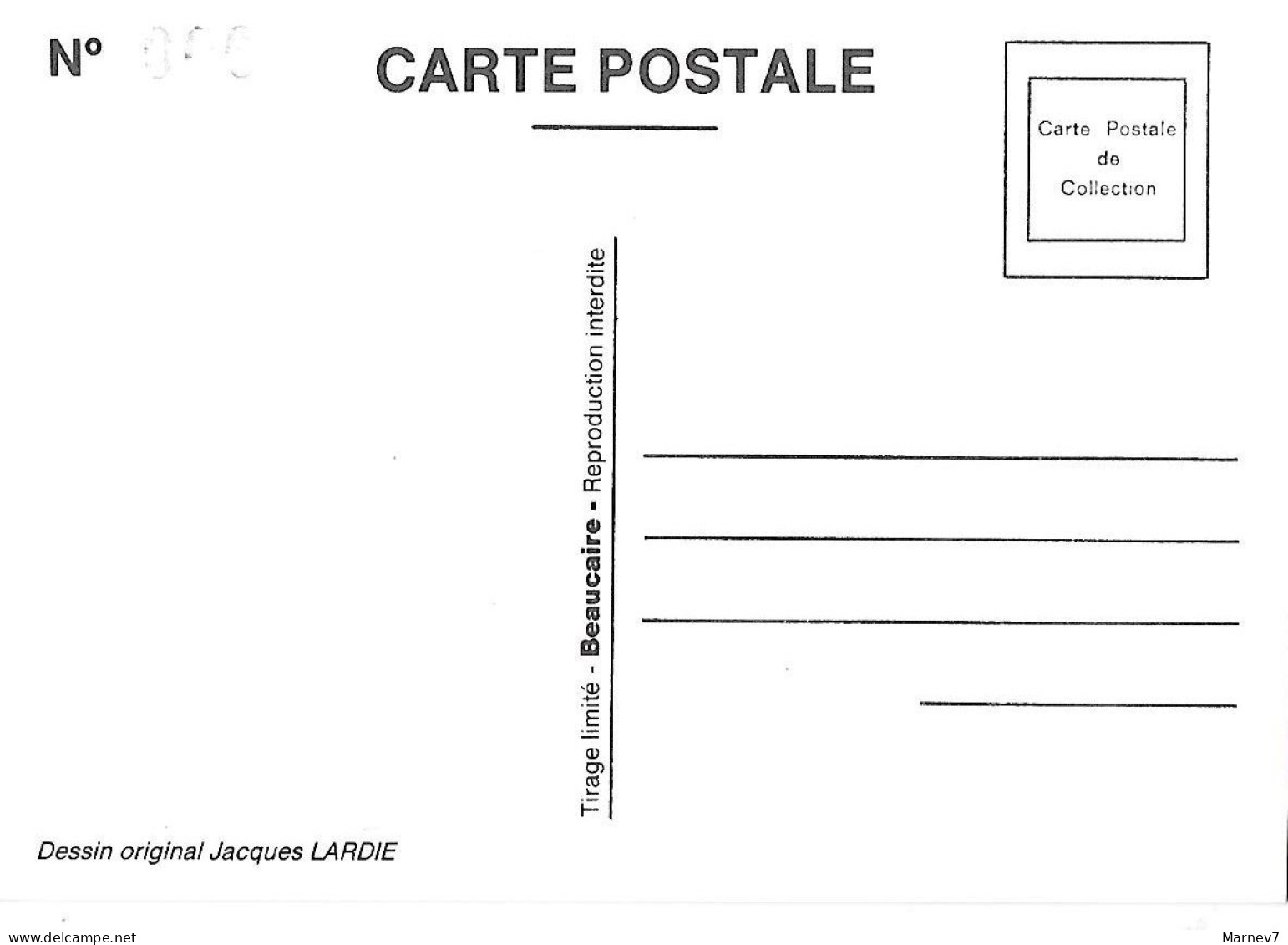 Illustrateur - LARDIE - Poste - Les P'tits Métiers - Besancenot - Facteur Trotskiste - Présidentielle 2002 - - Lardie