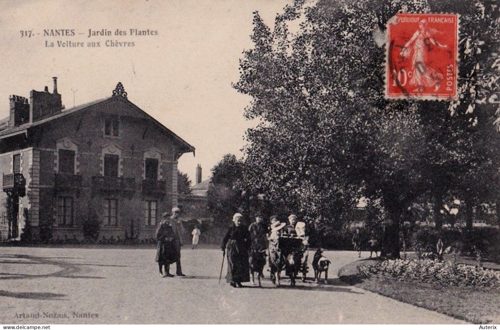 44 Nantes Jardin Des Plantes La Voiture Aux Chevres 317 Goat Cart - Nantes