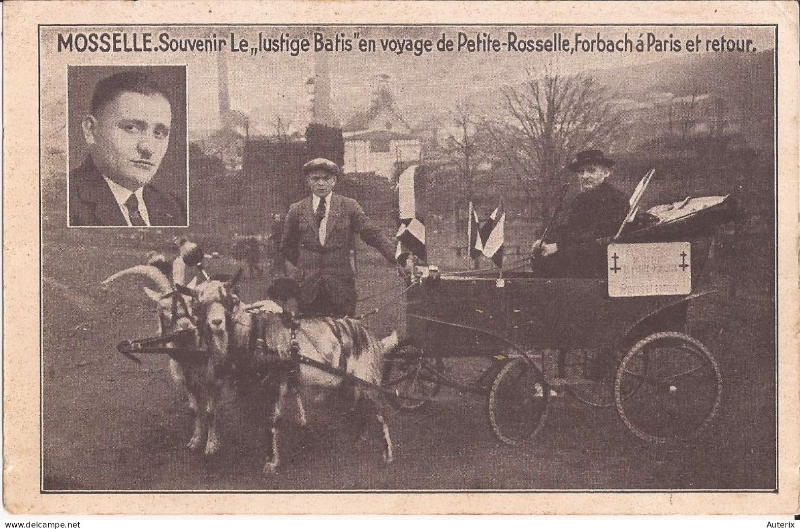 57 Mosselle -Souvenir Le Lustige Batis ... Chevre  Goat Cart - Forbach