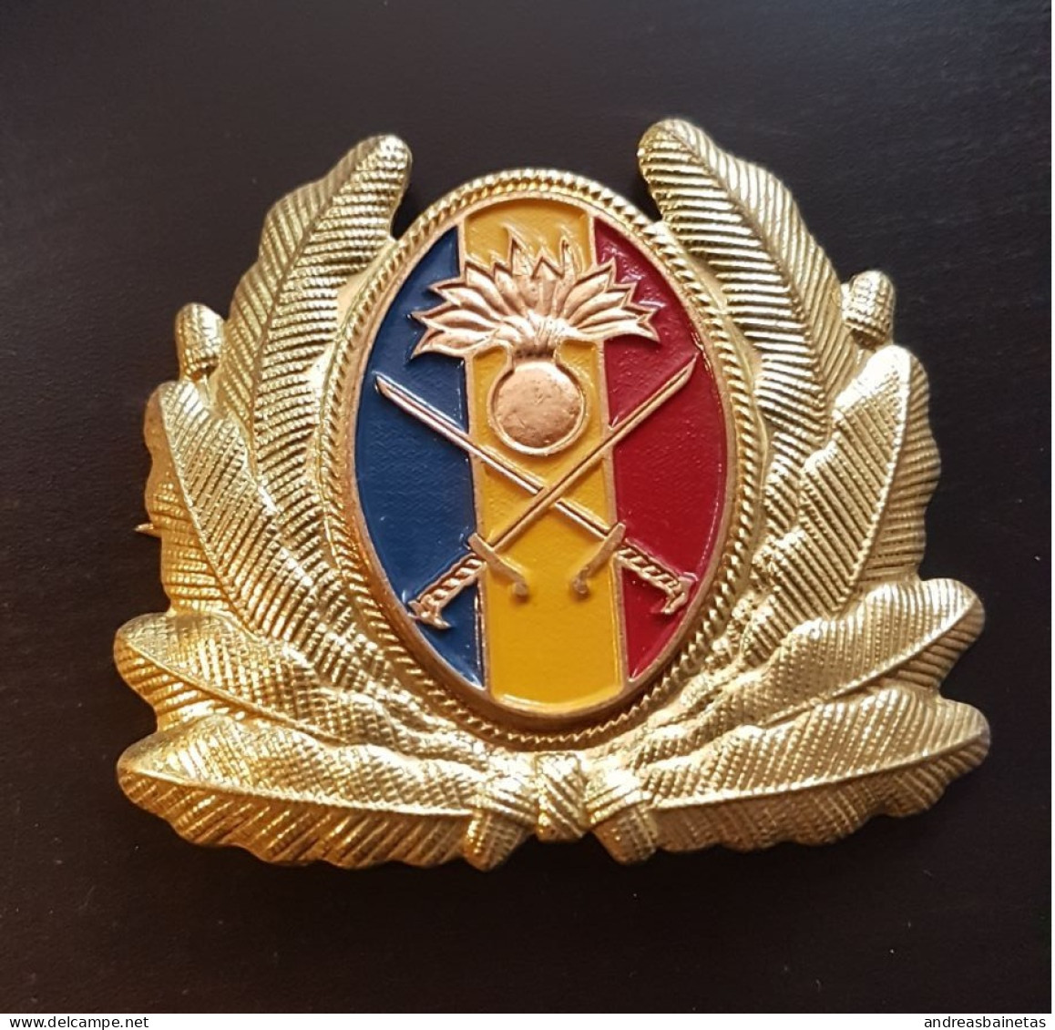 Romania Badge Hat Army Pin Sword Infantry - Materiale