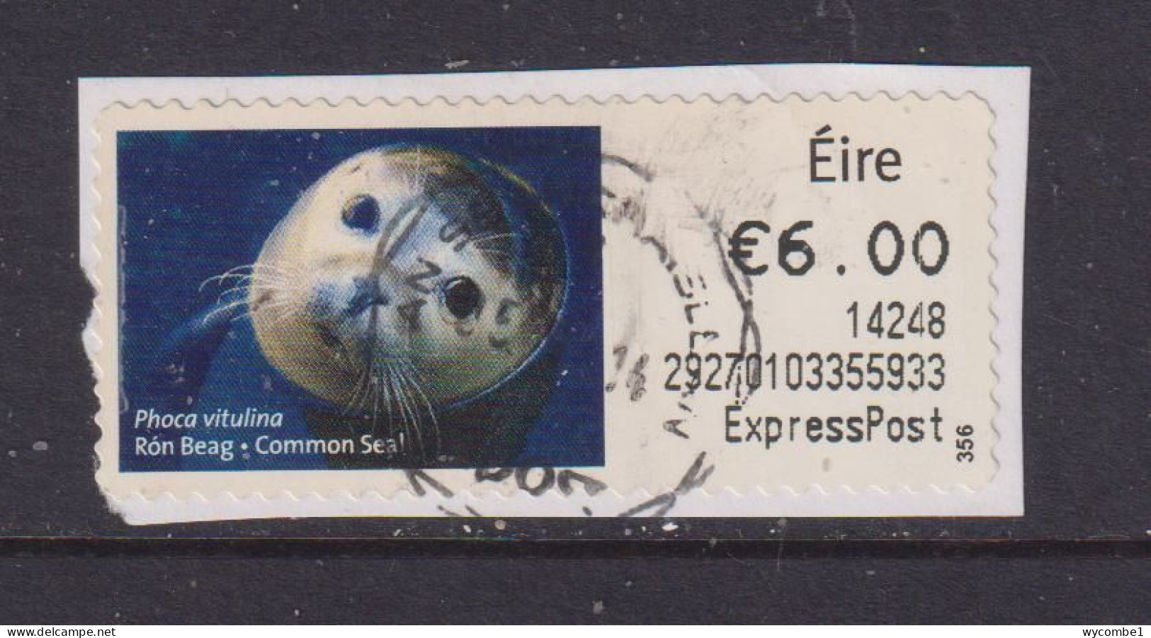 IRELAND  -  2013 Common Seal SOAR (Stamp On A Roll)  CDS  Used On Piece As Scan - Oblitérés