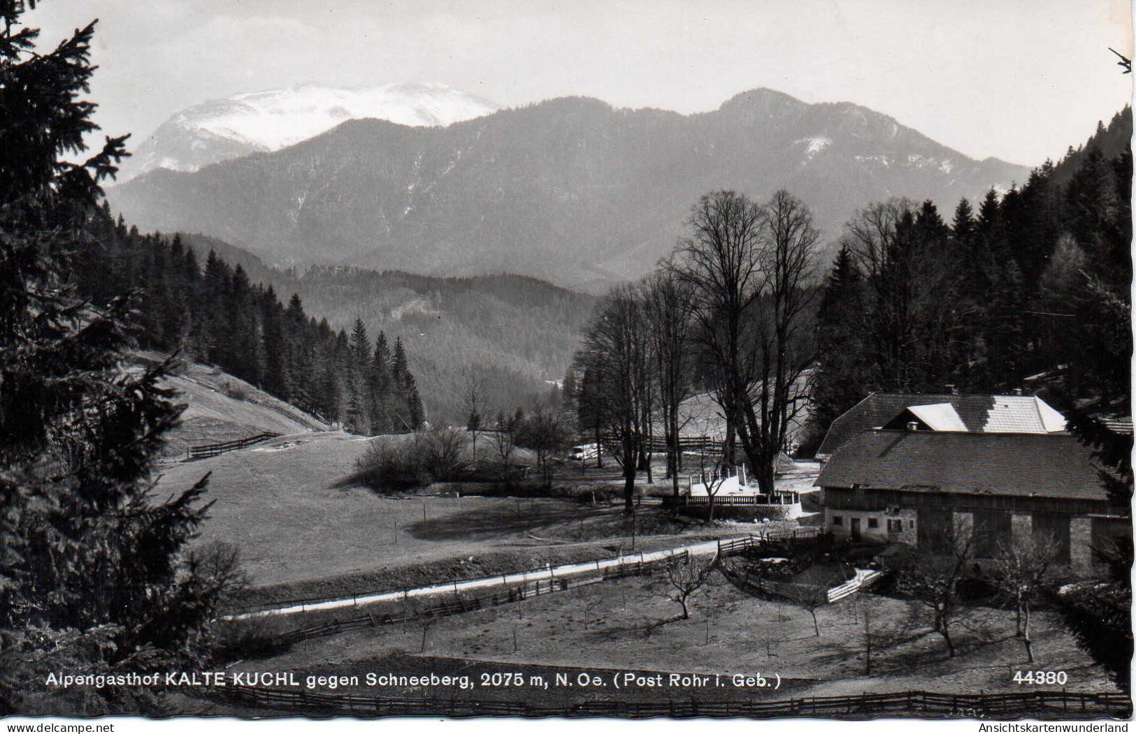 Alpengasthof Kalte Kuchl Gegen Schneeberg (12585) - Schneeberggebiet
