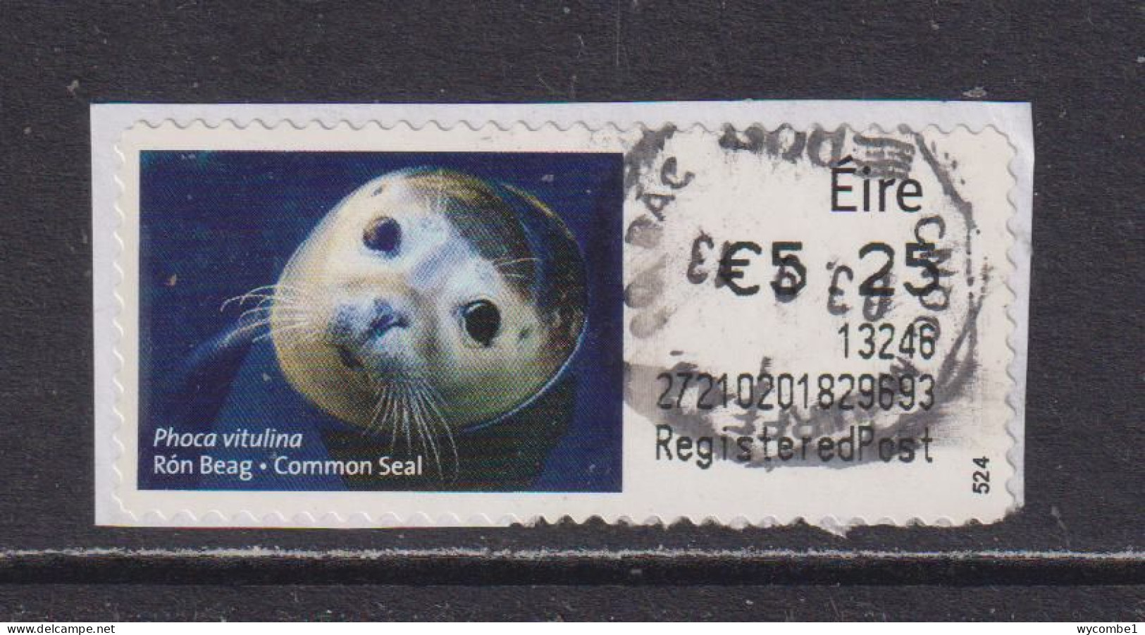 IRELAND  -  2013 Common Seal SOAR (Stamp On A Roll)  CDS  Used On Piece As Scan - Oblitérés