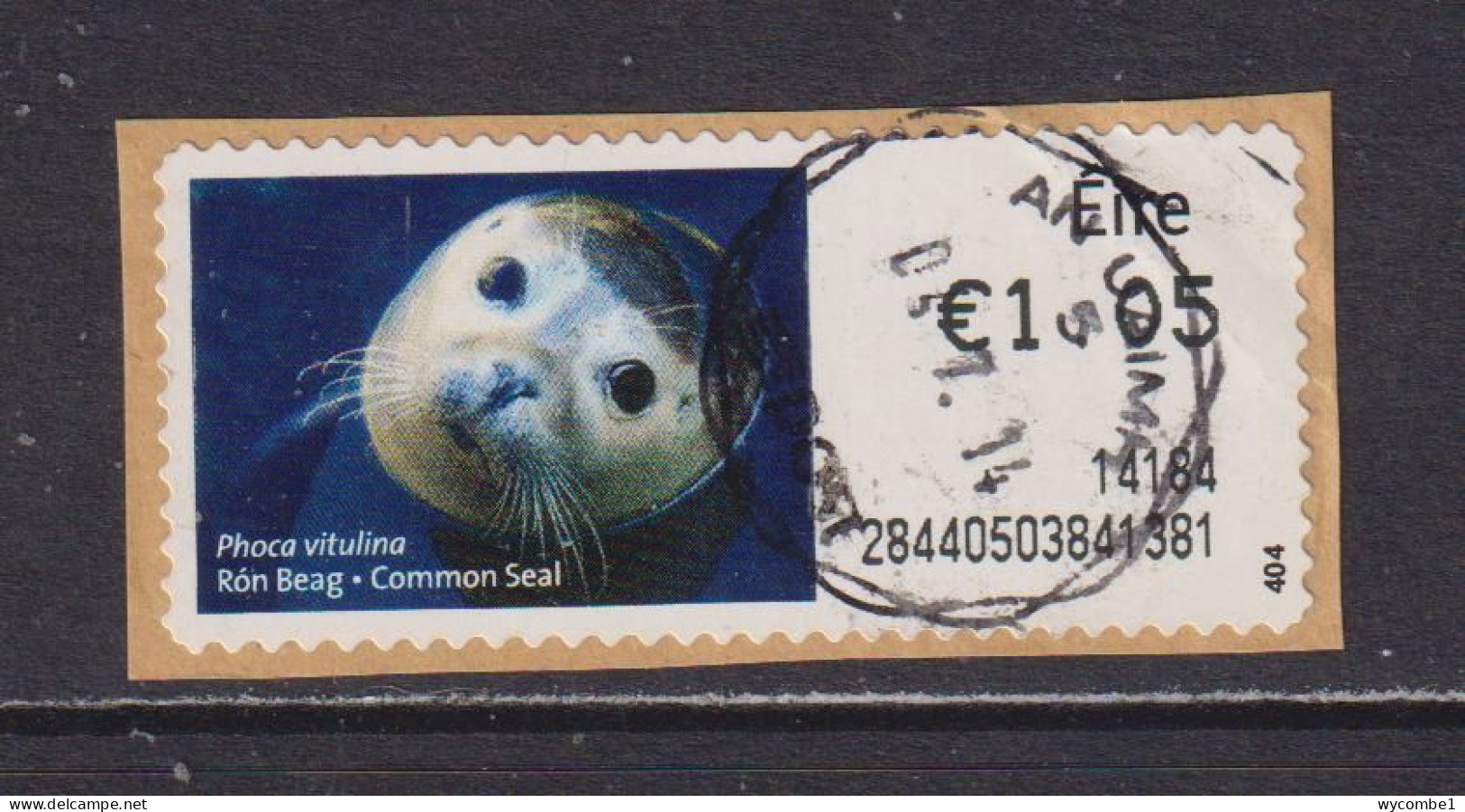 IRELAND  -  2013 Common Seal SOAR (Stamp On A Roll)  CDS  Used On Piece As Scan - Oblitérés