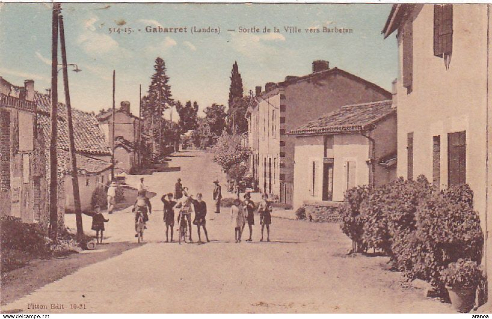 40 -- Gabarret -- Sortie De La Ville Vers Barbetan -- Enfants --- 709 - Gabarret