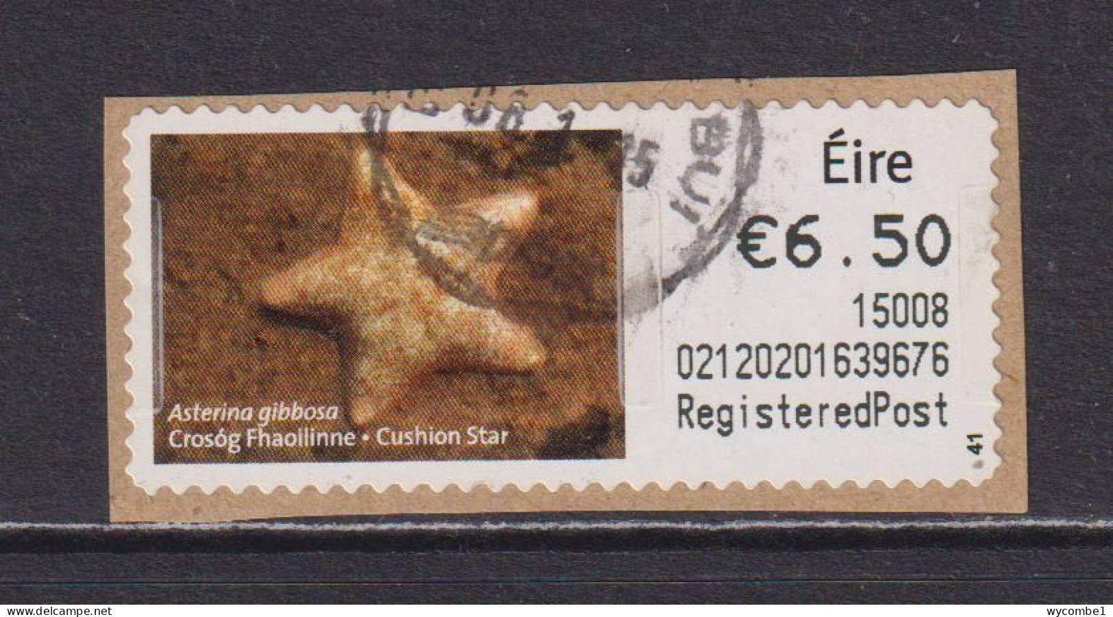 IRELAND  -  2013 Cushion Star SOAR (Stamp On A Roll)  CDS  Used On Piece As Scan - Oblitérés