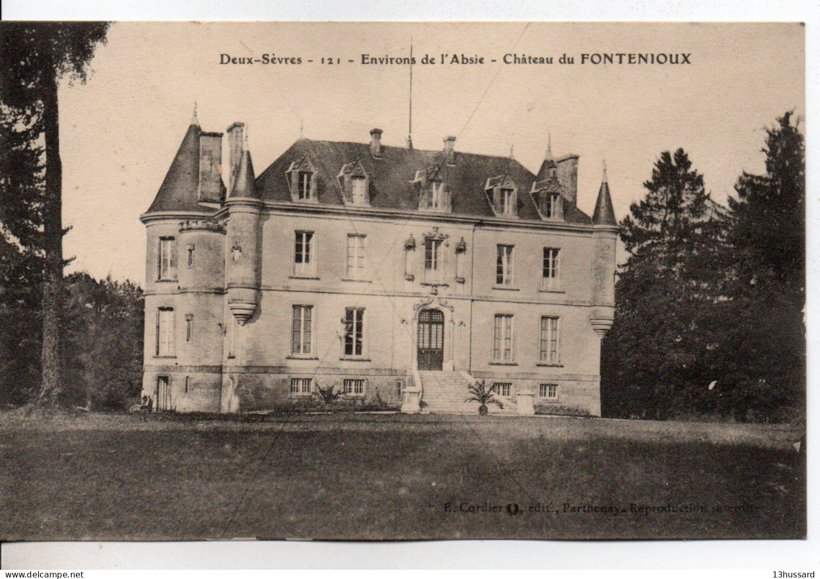 Carte Postale Ancienne L'Absie - Château De Fontenioux - L'Absie