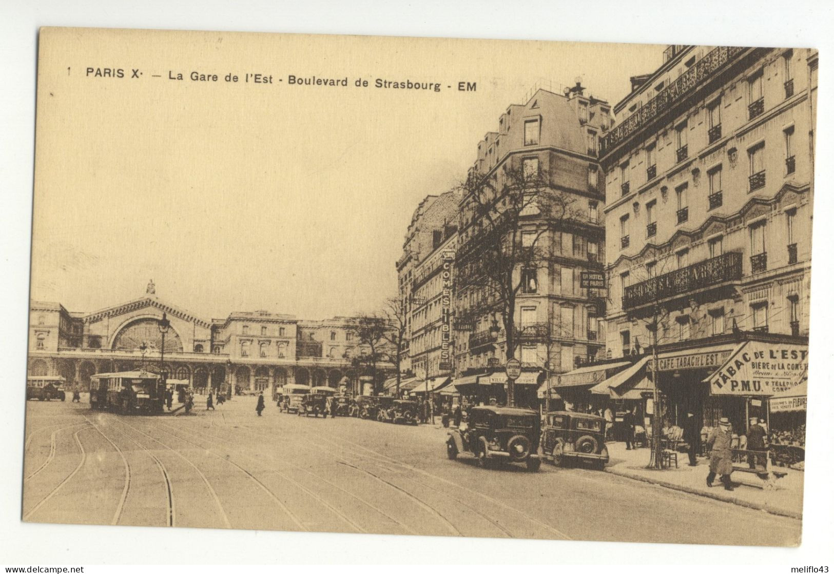 75/ CPA A - Paris - Gare De L'Est - Boulevard De Strasbourg - Pariser Métro, Bahnhöfe