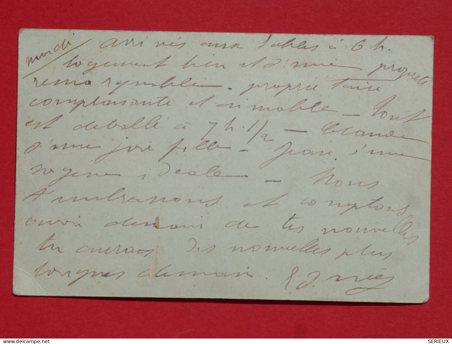 BQ11 FRANCE BELLE CARTE ENTIER MOUCHON   1902 CONVOYEUR A PARIS    +AFFRANCH. PLAISANT  + - Autres & Non Classés