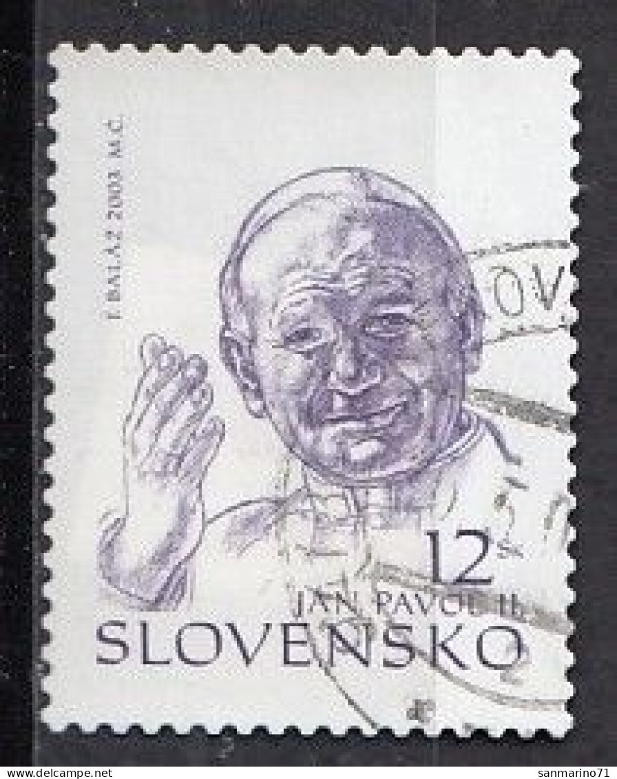 SLOVAKIA 466,used,falc Hinged,popes - Used Stamps