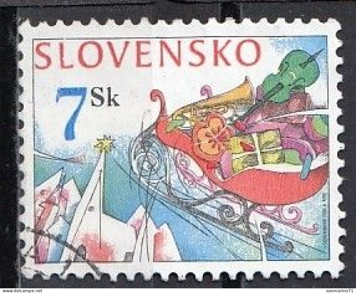 SLOVAKIA 469,used,falc Hinged,Christmas 2003 - Used Stamps