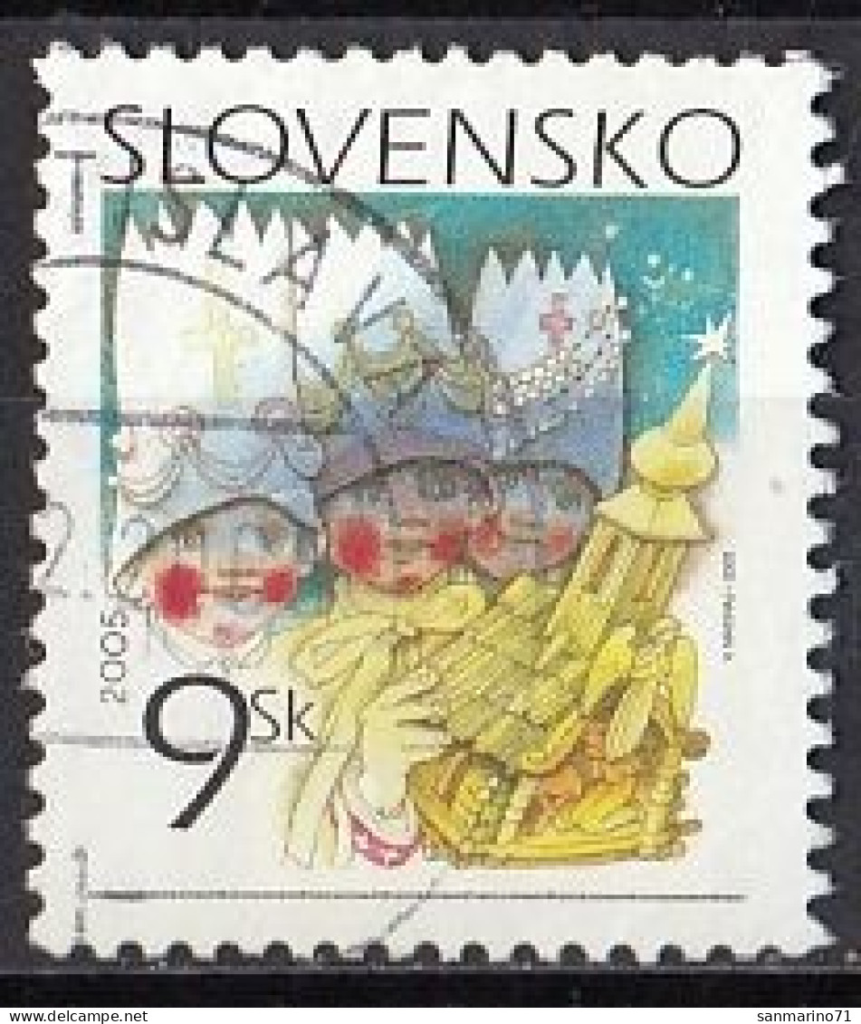 SLOVAKIA 525,used,falc Hinged,Christmas 2005 - Used Stamps