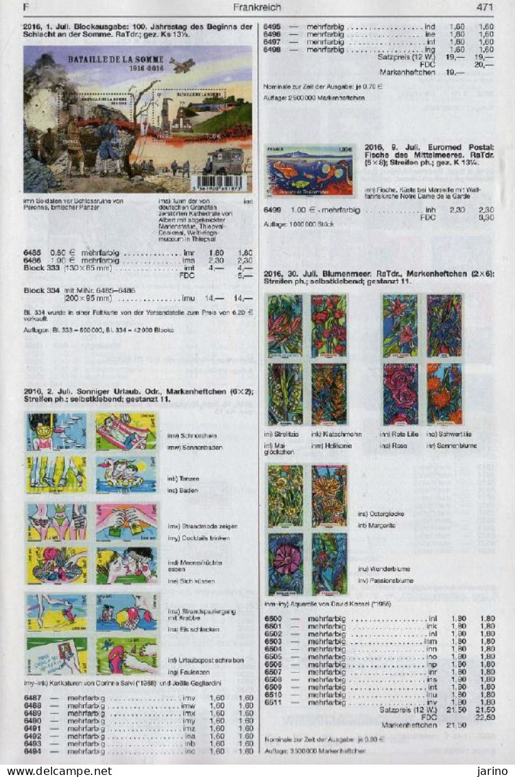 Michel Catalogue France + Andorra /Fr./ 2019 Via PDF On CD, 552 Pages, 237 MB - Duits