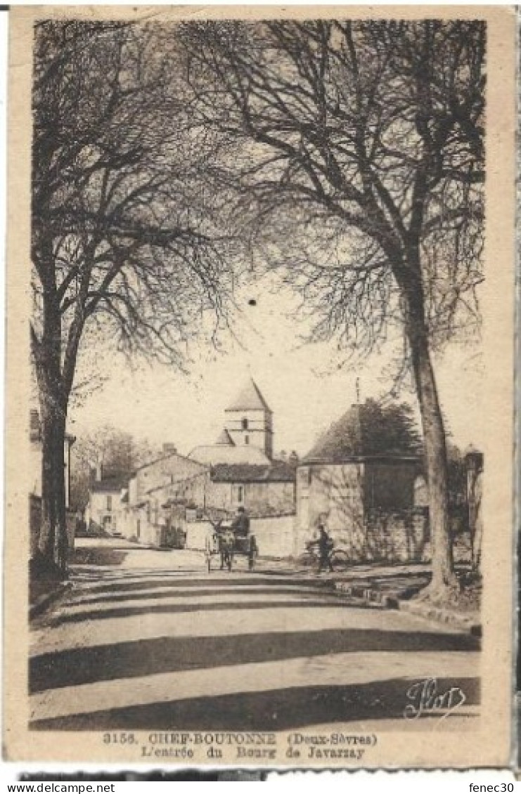 79 Chef Boutonne (Deux Sevres) L'Entrée Du Bourg De Javarzay - Chef Boutonne