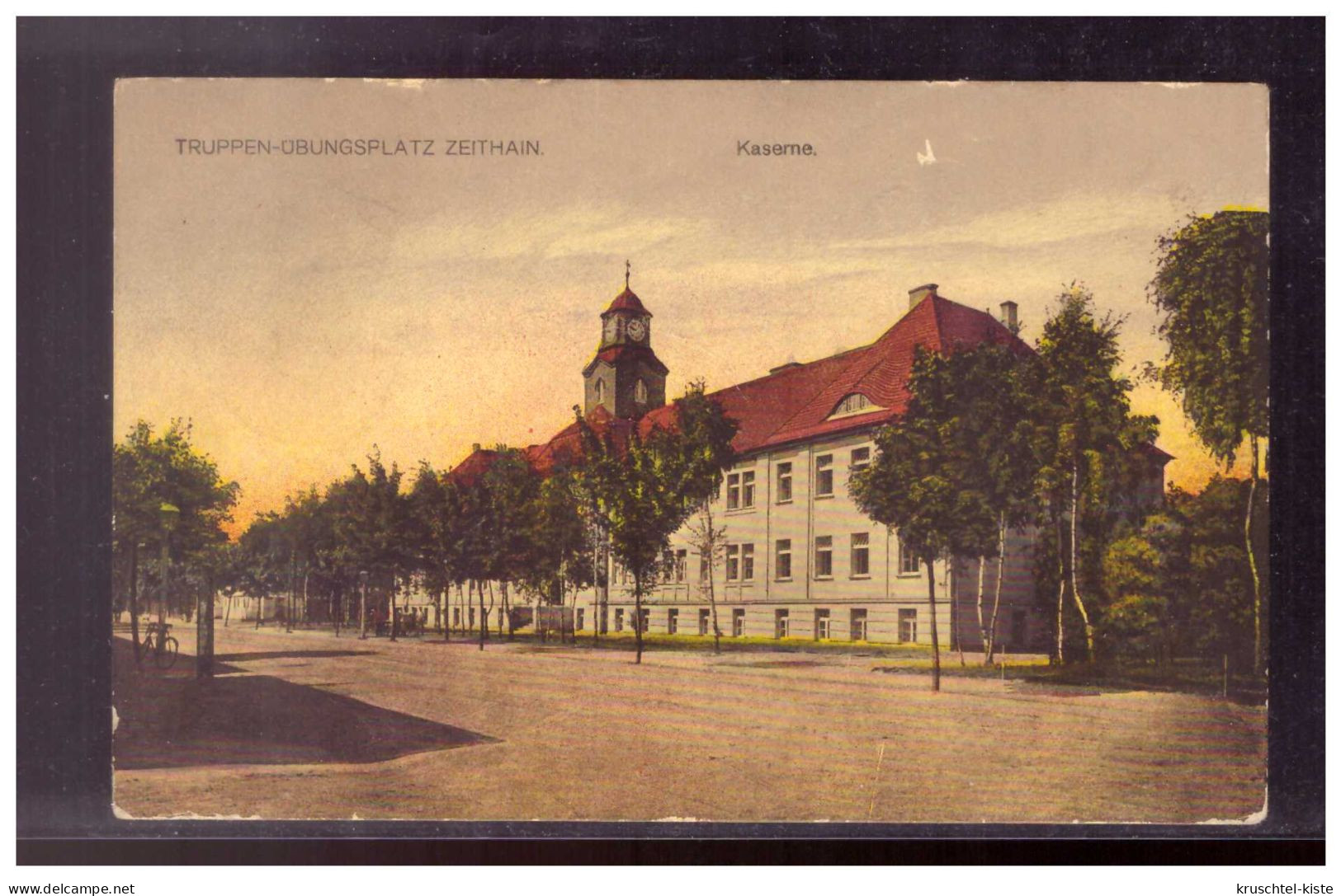DT-Reich (021699) Propaganda AK, Truppen- Übungsplatz Zeithain, Kaserne, Gelaufen 13.2.1915 - Zeithain