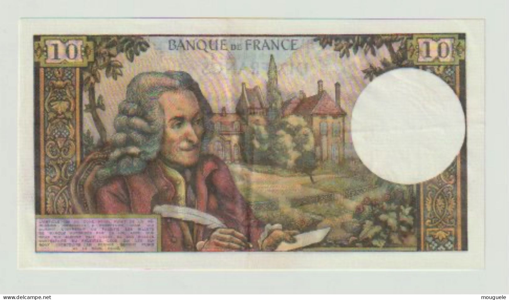 10 Francs Voltaire  Du 2-1-1969 - 10 F 1963-1973 ''Voltaire''