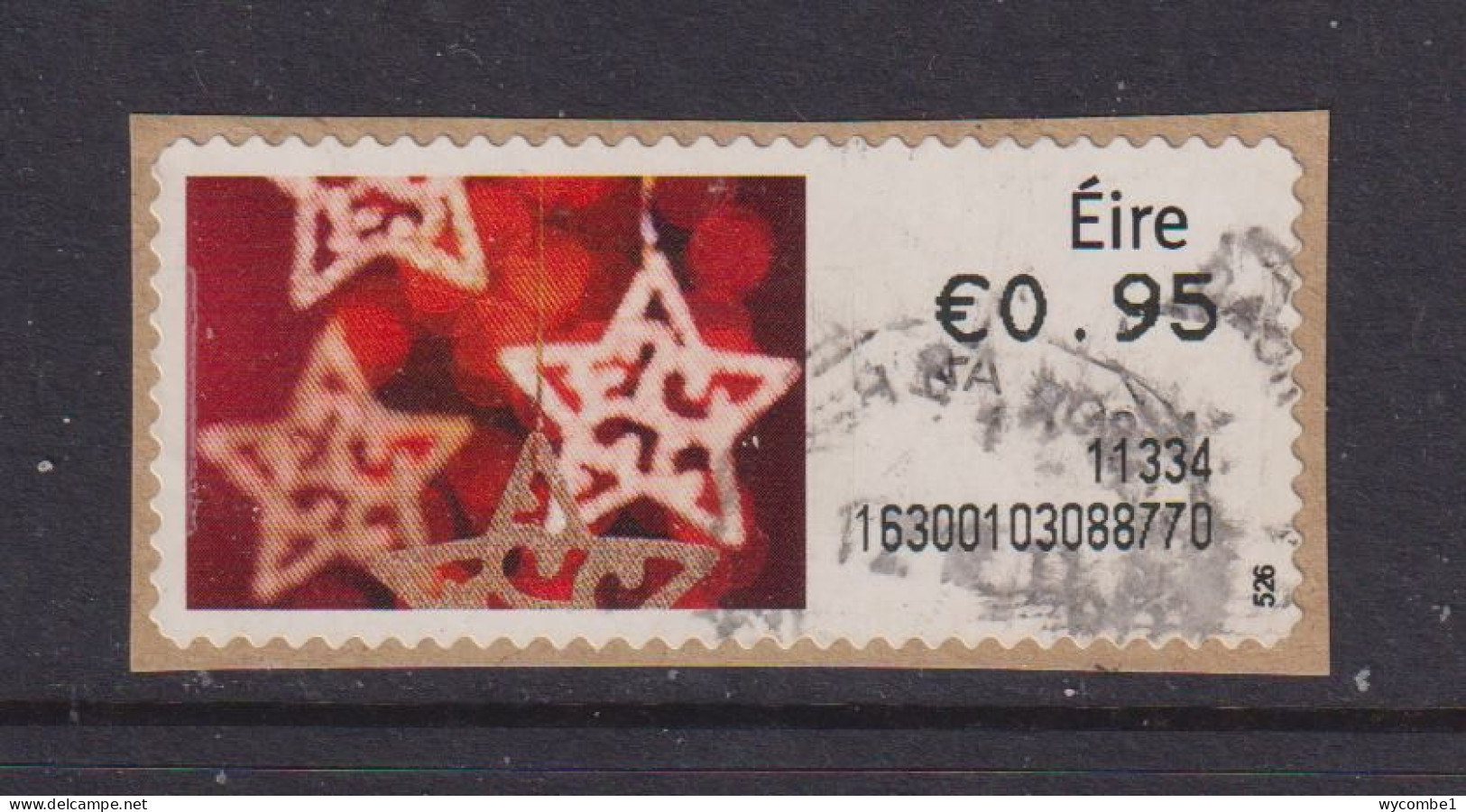 IRELAND  -  2011 Christmas SOAR (Stamp On A Roll)  Used On Piece As Scan - Usados