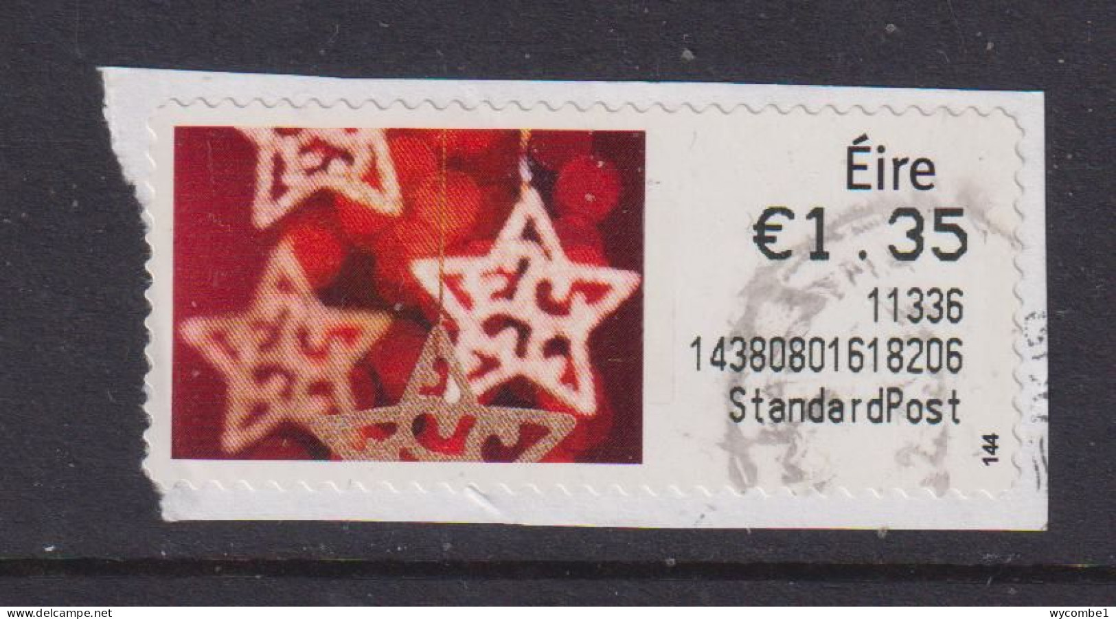 IRELAND  -  2011 Christmas SOAR (Stamp On A Roll)  Used On Piece As Scan - Usados